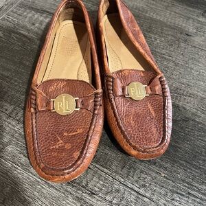 Lauren Ralph Lauren Tan Leather Loafers